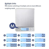 1Pcs Digital Kitchen Scale 3000g/ 0.1g Small Jewelry Scale Food Scales Digital Weight Gram and Oz Digital Gram Scale