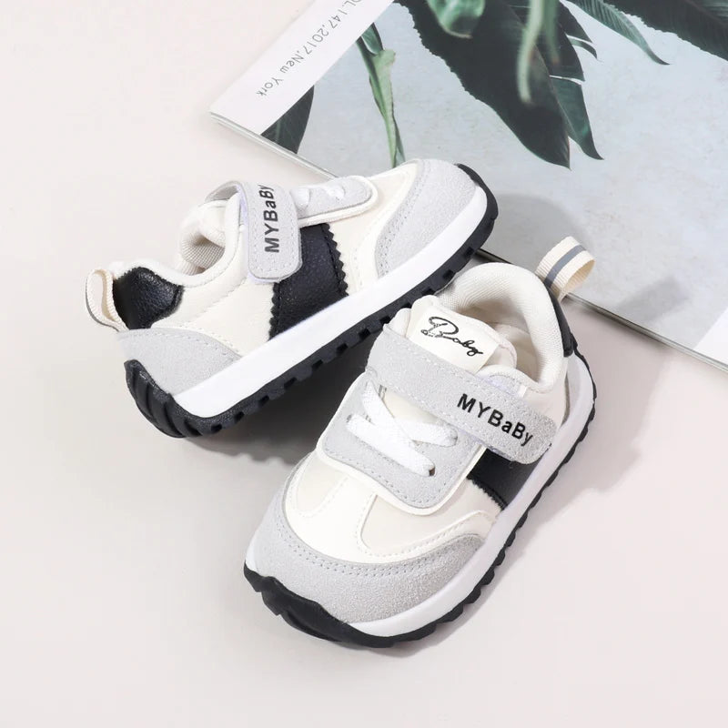 Spring and Autumn Children Casual Sports Shoes High Quality Anti Slip Walking Shoes for Girl Boy Cute Baby Prewalker Shoes BM16