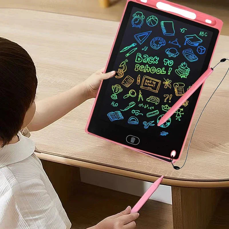 Tablet de desenho LCD para crianças, placa de escrita, ferramentas de pintura, eletrônicos, brinquedo educativo infantil, presente para menino, 4,4 polegadas, 8,5 polegadas