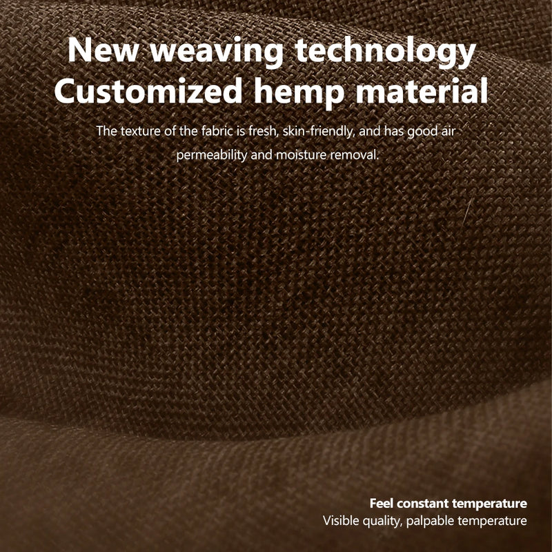 Universal Flax Car Seat Cover Front Rear Cushion Comfortable Breathable Protector Mat Four Season Pad Auto Interior Accessories