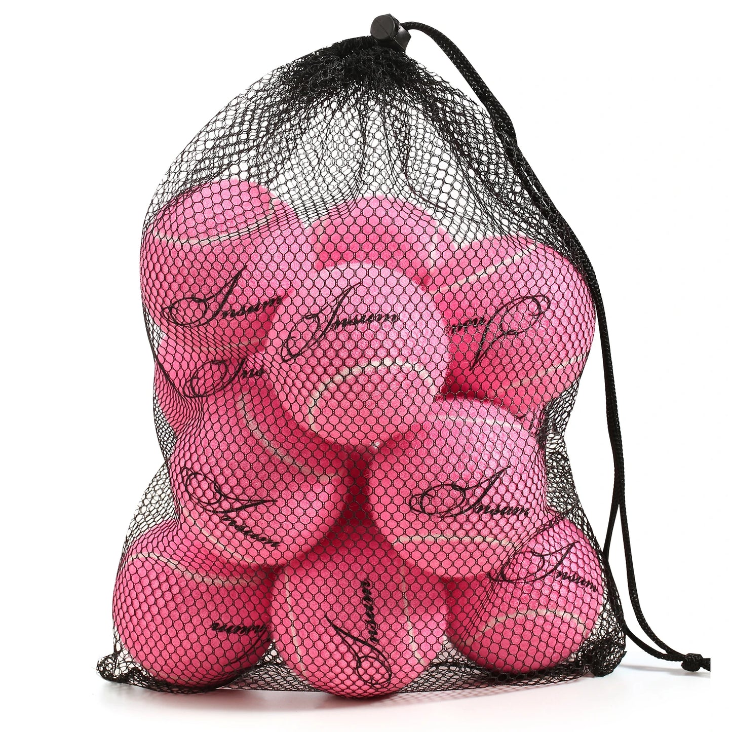 12pcs Tennis Balls with Mesh Carry Bag Practice Ball High Elasticity Pet Dog Playing Balls Outdoor Training Sports Rubber Tennis