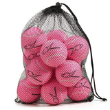 12pcs Tennis Balls with Mesh Carry Bag Practice Ball High Elasticity Pet Dog Playing Balls Outdoor Training Sports Rubber Tennis