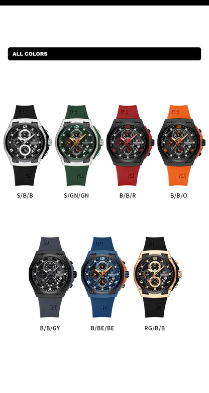 NAVIFORCE High Quality Luxury Original Men Watch Silicone Strap Waterproof Male Quartz Wrist watch Sport Clock Relogio Masculino