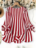 Plus Size Women's Fashion Spring Plaid T-shirt V-neck Jumper Light Breathable Tops European and American Style Beach Travel Clothes