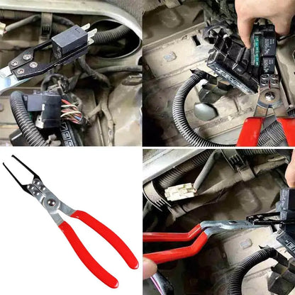 Abrazadera de desmontaje de relé automotriz universal, extractor de fusibles, alicates de extracción de coche, herramienta manual de clip, herramienta de reparación de automóviles adecuada, herramienta de extracción