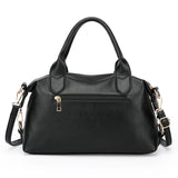 Genuine Brand Soft Leather Shoulder Bag For Women Casual Tote Bag Female Solid Color Purse Simple Design Handbag Commuting Sac