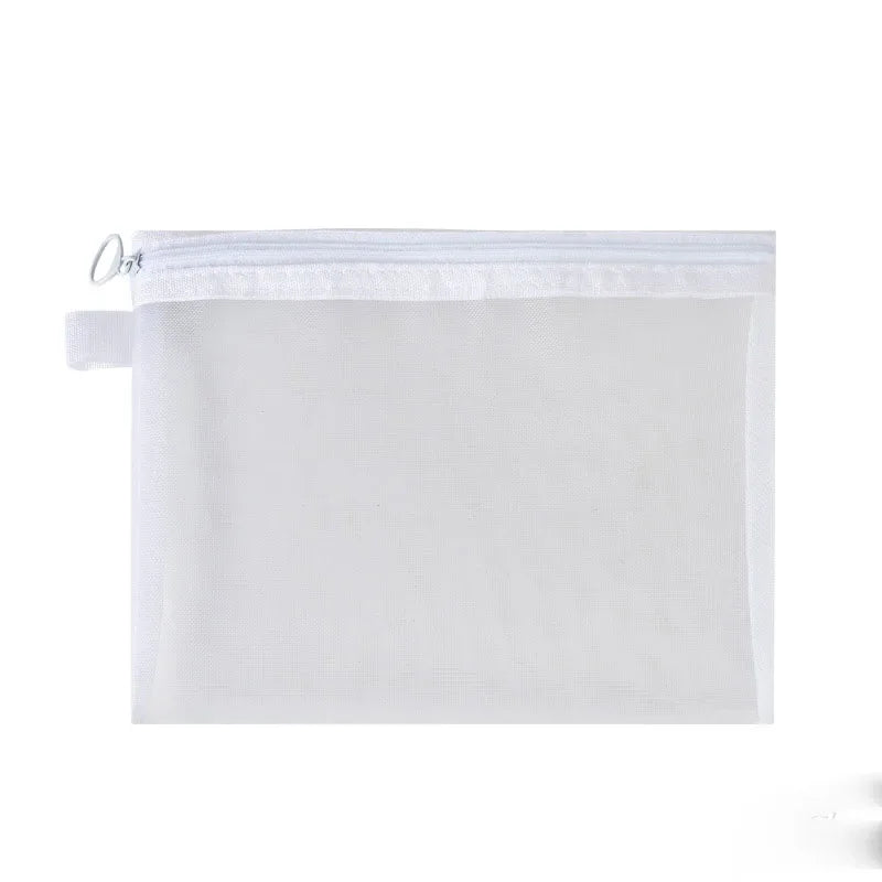 Women Mesh Cosmetic Bag Travel Storage Makeup Bag Organizer Female Make Up Pouch Zipper Clear Small Large Toiletry Beauty Case