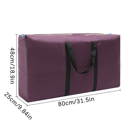 Unisex Large Capacity Luggage Bag Travel Clothes Storage Bags Zipper Oxford Weekend Bag Thin Portable Moving Luggage Bags