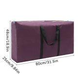 Unisex Large Capacity Luggage Bag Travel Clothes Storage Bags Zipper Oxford Weekend Bag Thin Portable Moving Luggage Bags