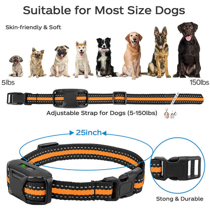 Collar de entrenamiento eléctrico para perros de 1000 m con control remoto, resistente al agua, para cachorros de 2,2 a 54 kg, con vibración y descarga eléctrica.