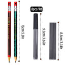 2.0mm Mechanical Pencils Set 2B Automatic Student Pencils with Sharpener Color Pencil Leads School Pens Kawaii Cute Stationery