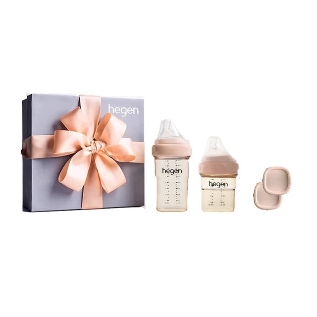 Hegen-Original PPSU Bottle with Storage Lid for Children, Fall-Proof, Baby Bottle, Water Bottle, Gift Box, Original 