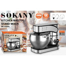 Electric Kitchen Mixer, Stainless Steel Bowl with Dough Hook, Whisk & Blender, Food Blender for Baking, Cake & Cook