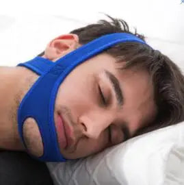 Cinturón de neopreno antirronquidos para la barbilla, solución antiapnea para la mandíbula, soporte para dormir, herramienta ajustable para el cuidado del sueño, nuevo 