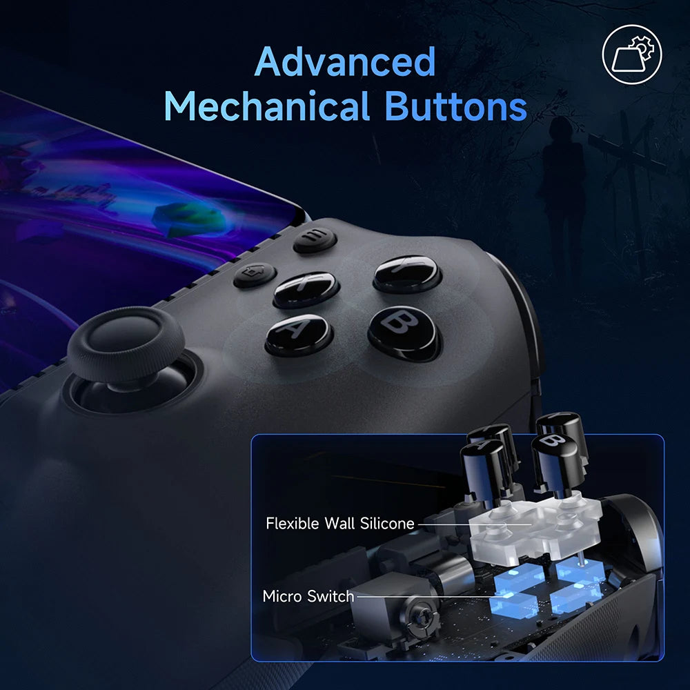 EasySMX M15 Bluetooth Mobile Phone Controller for Android/iPhone/Cloud Gaming/Xbox Game Pass/PS Remote Play/Switch 1/2