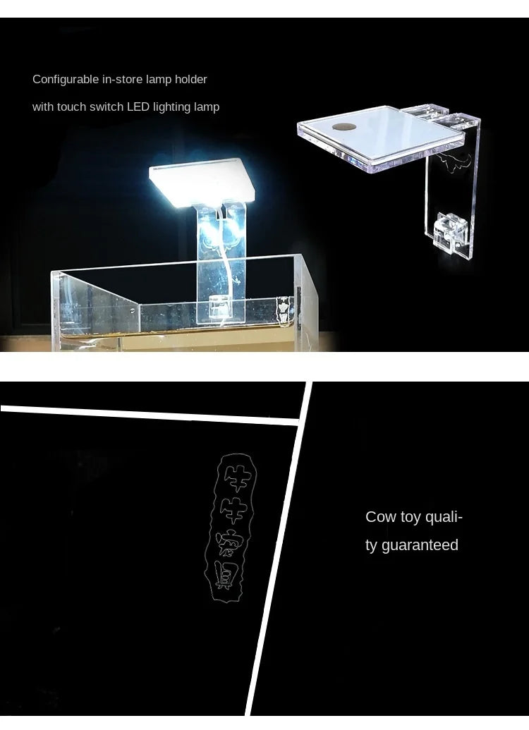 Acrylic Ultra White Fish & Aquatic Pets Tank Open Aquarium Light Table Top Small Rectangular Water Plant Turtle Tank Customized