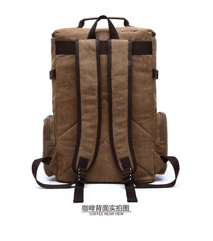 Mochila de lona multifuncional DISCOVERY-SUN, mochila informal para senderismo, mochila escolar para deportes al aire libre, mochila de viaje de gran capacidad.