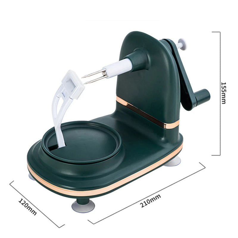 Hand-cranked Manual Fruit Peeler Multifunctional Apple Pear Kitchen Peeler Slicing Tool With Fruit Divider And Spare Blades