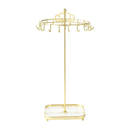 1 creative desktop acrylic base crown jewelry rack suitable for necklace pendants for easy organization and summarization