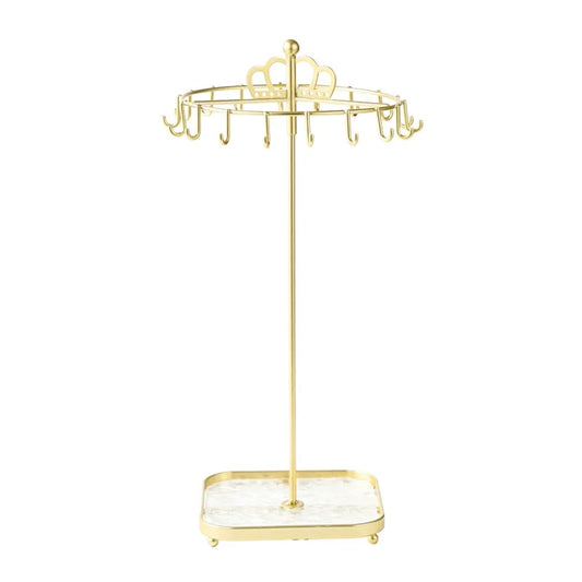 1 creative desktop acrylic base crown jewelry rack suitable for necklace pendants for easy organization and summarization