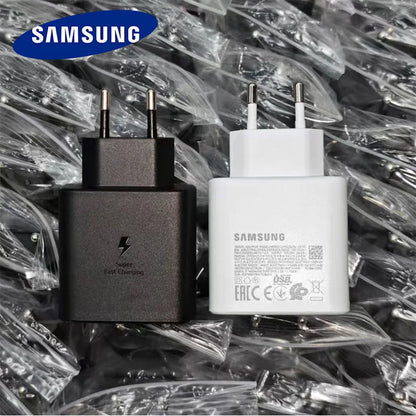 Cargador de pared Samsung PD de 45 W, carga superrápida, original de EE. UU., cable USB C a tipo C de 5 A, para Galaxy S25, S24, S23, S22 Ultra, A54, A53 y Note20.