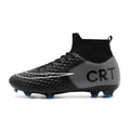 Professional Society Football Boot Men High-top Leather Lightweight TF/FG Five-a-side Soccer Shoes Childrens Football Shoes Kids