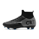 Professional Society Football Boot Men High-top Leather Lightweight TF/FG Five-a-side Soccer Shoes Childrens Football Shoes Kids