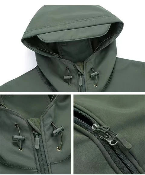 Chaquetas SoftShell de invierno para hombre, pantalones tácticos, para acampar, senderismo, caza, pesca, sudaderas de forro polar, abrigos, tallas S-5XL, pantalones cargo para exteriores.