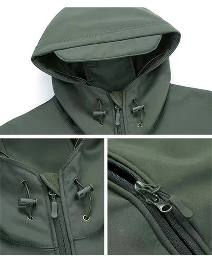 Chaquetas SoftShell de invierno para hombre, pantalones tácticos, para acampar, senderismo, caza, pesca, sudaderas de forro polar, abrigos, tallas S-5XL, pantalones cargo para exteriores.