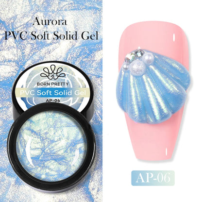 BORN PRETTY 5 IN 1 Clear Water Ripple Gel Polish 5ml No-wipe Top Coat Reinforcement Adhesive Nail-Shape Wave Gel Nail Polish