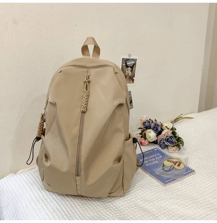 Large Capacity Schoolbag for Boys and Girls, High School and College Students, Simple Casual Sports Backpack, Fashion Travel Backpack