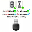 Wireless Carplay Adapter Android Auto 2-in-1 Smart Dongle 2025 5G WIFI For iPhone Android Phone For Volvo Benz MG Kia Chery VW