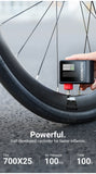COOSPO Mini Electric Air Pump Portable Digital Inflator 120PSI 500mAh MTB Road Bike Accessories for Bike Schrader Presta Tires