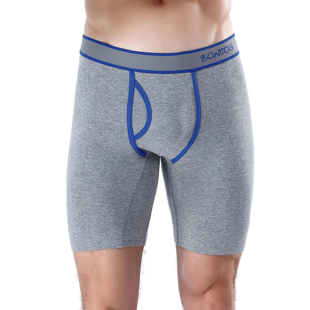 2024 New Style Cotton Fly Boxer Long Leg Underwear For Men Shorts Big Size And Panties Homme Luxury Brand Boxerhomme Underpants