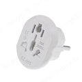 Adaptador de viaje universal con enchufe europeo, 2 tomas redondas, enchufe de pared, alta calidad, AU, EE. UU., RU, CN a UE, KR, 16 A, 250 V 