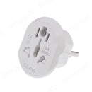 Adaptador de viaje universal con enchufe europeo, 2 tomas redondas, enchufe de pared, alta calidad, AU, EE. UU., RU, CN a UE, KR, 16 A, 250 V 
