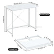 Modern Folding Desk with Shelf, Office Desks, Laptop Tables, Home Furniture, Housework, Writing, Study, HWC, 80x45x74cm 