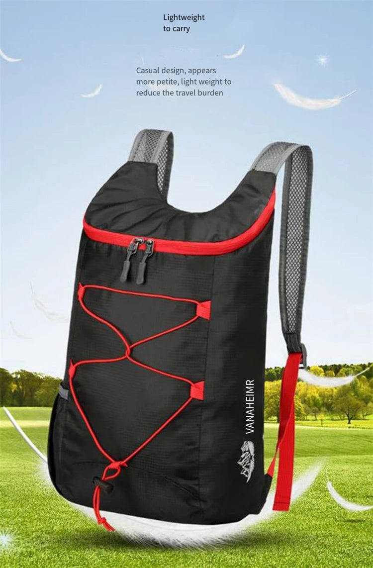 Multi Functional Folding Waterproof Sports Backpack Outdoor Camping and Hiking Portable Daily Bag Travel Backpack