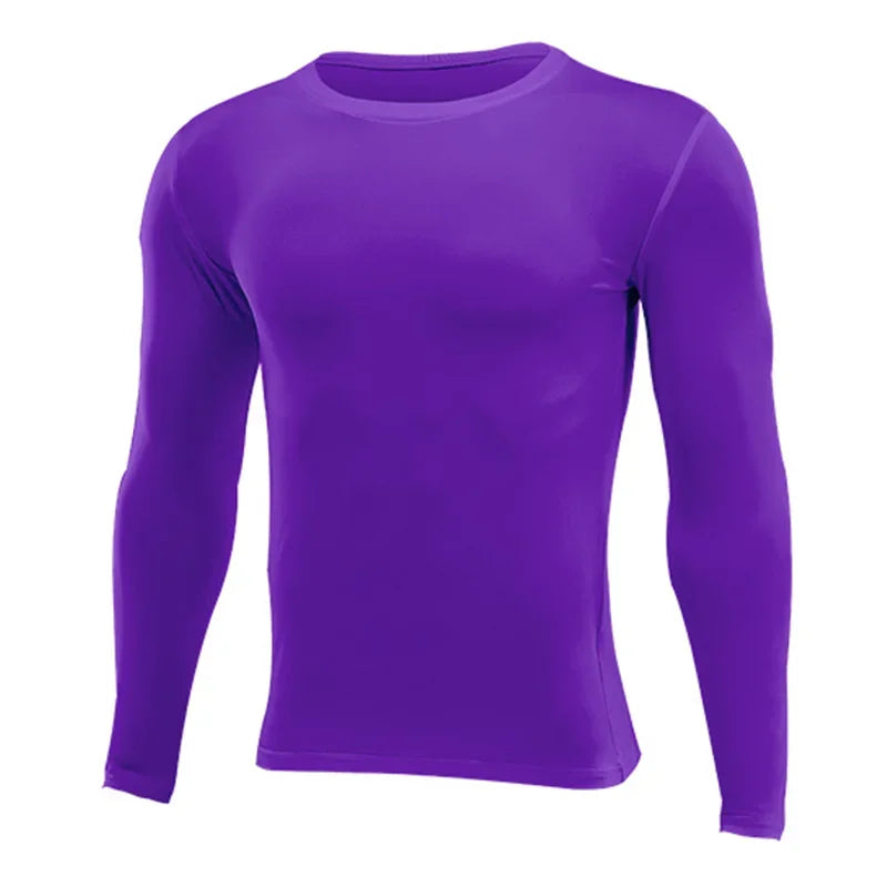 Men Women Kids Children Boy Girl Compression Running Long T Shirt Fitness Sport Basketball Football Gym Sportswear Clothes 8659
