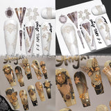 1pc  Snake Flamingo Jellyfish Dragon Dtream 3D Acrylic Mold  Nail Art DIY  Silicone  Nail Art Templates Nails Mold