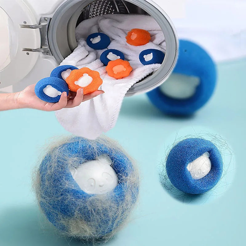 Reutilizável Pet Cabelo Removedor, Bola Lavanderia, Máquina de Lavar Filtro, Lã Adesivo, Pele de Gato, Lint Catcher, Casa, 1-5pcs
