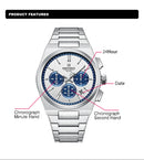 NAVIFORCE Men Casual Sport Quartz Calendar Wrist Watch for Man Business Steel Strap Waterproof Male Clock Relogio Masculino