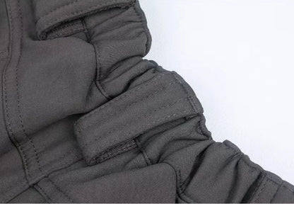 Men's City Gargo Winter Tactical SharkSkin Jackets Hiking Pants Fishing Climbing Trekking Casual Hunting Camping Trousers M-5XL