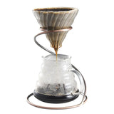 S-Shaped Coffee Dripper Stand Brass Hand Drip Filter Cup Holder Iron Coffee Filter Rack Support