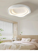Modern Bedroom Ceiling Light Home Decor Simple Master Bedroom Lamps Nordic Circular Cream Style Living Room LED Lighting Fixture