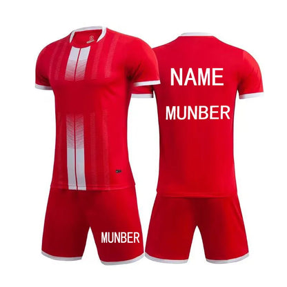 2023 Children Jerseys Sets Men Boys Soccer Clothes Suit Short Sleeve Kids Football Uniforms Soccer Tracksuit Jersey Kit