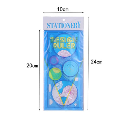22/4/1PC Spirograph Ruler Drawing Scratch Painting Toys Interlocking Gears Wheels Painting Drawing Accessories Educational Toy