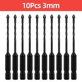 Cross Hex Tile Drill Bit For Glass Concrete Ceramic Tile Hole Opener Tungsten Carbide Hard Alloy Bits Set Tools 3 4 5 6 8 10 12mm