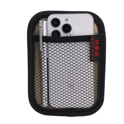 Car Leather Mesh Bag Oxford Fabric Storage Net Bags Car Interior Organizer Phones Coins Keys Storage Auto Stowing Tidying Tools