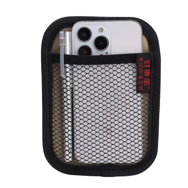 Car Leather Mesh Bag Oxford Fabric Storage Net Bags Car Interior Organizer Phones Coins Keys Storage Auto Stowing Tidying Tools